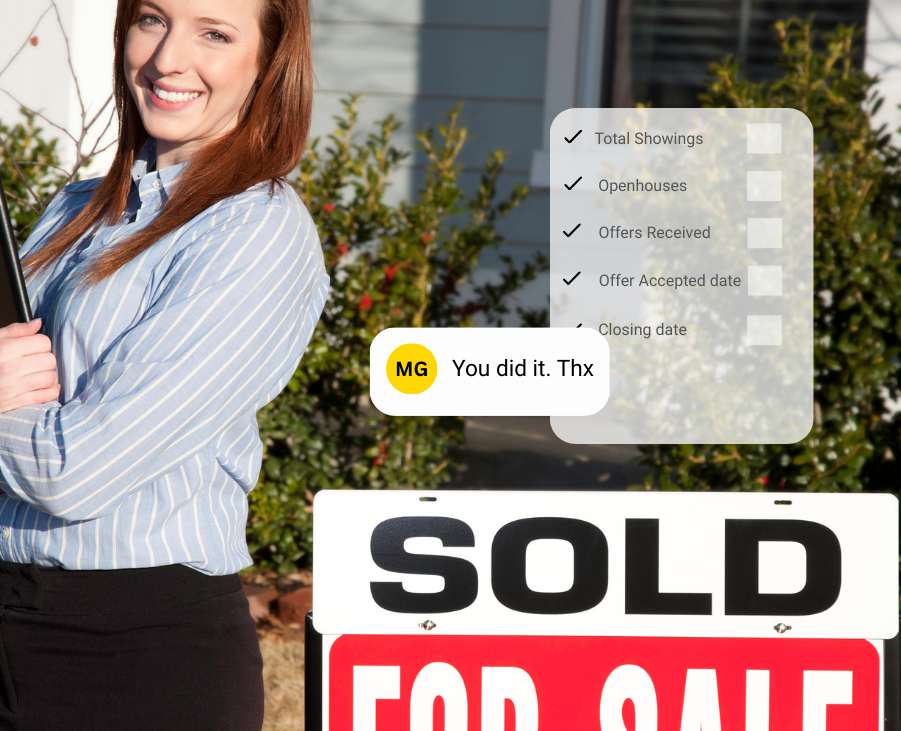 A Real estate agent appreciated by his client